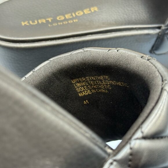 🆕 KURT GEIGER LONDON 🧿 NWOB Meena Eagle Platform Slides Sz EU 41 US 10 - Picture 13 of 16